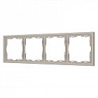 Рамка 4-м FRM-NOBE-SFPL-4-CA пластик. кашемир Arlight 059460
