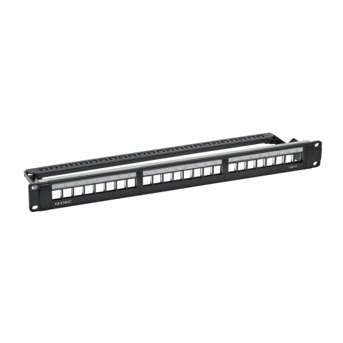 Патч-панель 19дюйм 1UCAT6 24 модуля RJ45 неэкранированная DKC RN6PPU24 фото 4