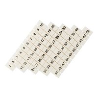 Маркеры для UT/ST/Push-in 6 с нумерацией 1-50 (уп.100шт) EKF zb-st-6-1-50
