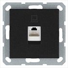 Розетка компьютерная 1-м RJ45 IP20 кат. 5E механизм антрацит Jasmart G6105B