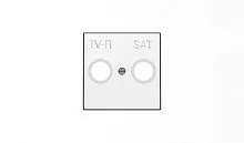 Накладка для TV-R-SAT розетки SKY альп. бел. ABB 2CLA855010A1101