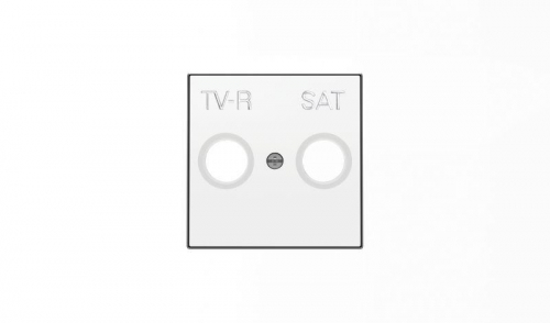 Накладка для TV-R-SAT розетки SKY альп. бел. ABB 2CLA855010A1101