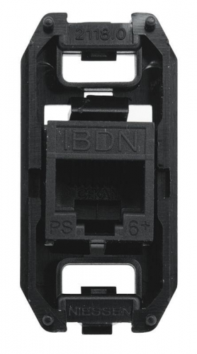 Разъем телекоммуникац. 8 конт. 6 кат. UTP тип RJ45 ABB 2CLA201860A1001