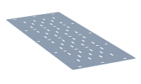 Вставка донная основание 400мм (толщина 1мм) INOX EKF vd400-1-INOX