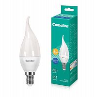 Лампа светодиодная LED8-CW35/865/E14 8Вт свеча E14 220В Camelion 14403