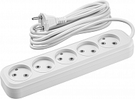 Удлинитель 5х5м без заземл. 10А IP20 90 787 OPE-S-05-500-X-2x1 бел. ОНЛАЙТ 90787