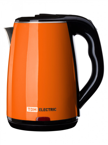 Электрический чайник "Ника", нержавеющая сталь / пластик, 1,8 л, 1800 Вт, оранжевый, TDM фото 2