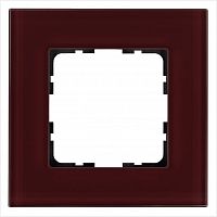 Рамка 1-м G-Glass стекло гранат. JasmartG1001GH