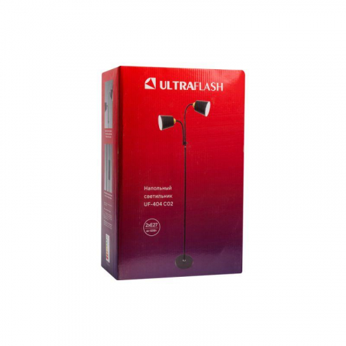 Светильник Ultraflash UF-404 C02 Е27 торшер напольн. черн. Ultraflash 15728 фото 2