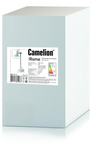 Светильник настольный KD-432 C01 Rome 1х E27 40Вт 230В бел. Camelion 14550 фото 4