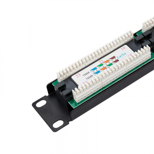Патч-панель 19дюйм кат.5E 24 порта RJ45 черн. Rexant 04-0021 фото 5