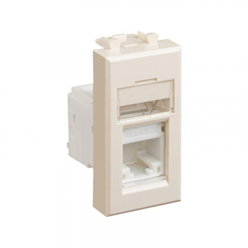 Розетка компьютерная 1мод. Avanti "Ванильная дымка" RJ45 кат.6A модульная DKC 4405371 фото 2