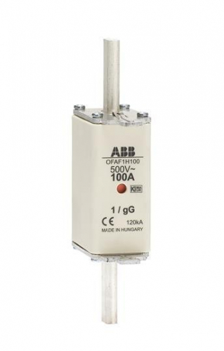 Предохранитель OFAF1H80 80А тип gG размер 1 до 500В ABB 1SCA022627R4060