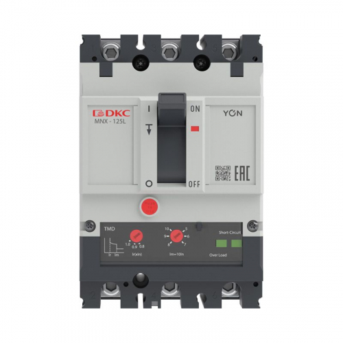 Выключатель автоматический 3P 100А 70кА pro MNX125L при AC415V расцепитель TMD YON MNX125L3PTMD0100 фото 2