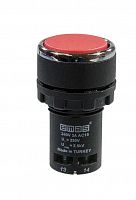 Кнопка нажимная моноблочная 22мм IP40 1НО+1НО красн. EMAS MB101DK