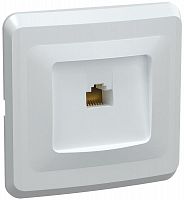 Розетка компьютерная 1-м Вега РК10-ВБ RJ45 кат.5E бел. GENERICA EKV15-K01-DM