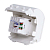 Розетка компьютерная 1-м СП 2мод. Brava RJ45 кат.5E бел. DKC 76655B