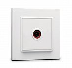 Розетка телевизионная оконцевая TV 1-м СП Karea IP20 4дБ бел. Makel 56001027