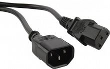 Кабель питания ПВС-АП 3x1.0 С13 - C14, 220/250В, 10А, чёрный, 0.5м, 5 шт Filum FL-PC-C13/C14-C1-0.5-BK/5