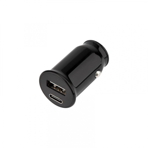 Автозарядка в прикуриватель АЗУ USB-A+USB-C 2.4А черн. Rexant 18-2228 фото 2
