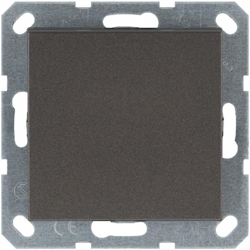 Кнопка звонка 1-кл. 10А IP20 механизм мокко Jasmart G3010Z