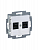 Розетка информационная Levit двойная 2хRJ45 кат. 5e бел. ABB 2CHH295118A6003