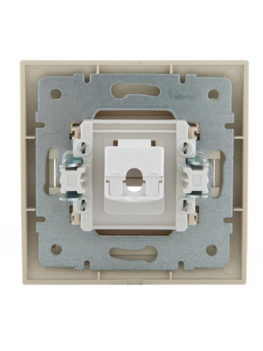 Розетка компьютерная СП Deriy RJ45 крем. LEZARD 702-0303-139 фото 2
