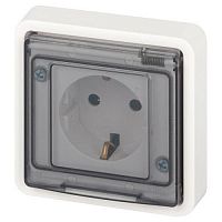 Розетка Эксперт 11-2522-01 2P+E IP55 шторки 16А-250В СУ бел. Эра Б0063281