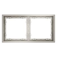 Рамка 2-м S70 пластик. кашемир Voltum VLS100203