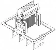 Секция фланцевая Тип1 2500А Al 3L+N+PER IP55 тран. IEK LB-2500A4-35-F-F1