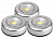 Светильник светодиодный TF3-3xL1W-sr пушлайт 1Вт COB 7500К IP20 50лм 3хAAA (не в компл.) серебр. (уп.3шт) ФАZА 5033702