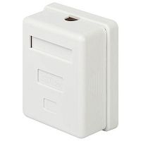 Розетка компьютерная 1 порт RJ45 кат.5E неэкранир. Эра Б0056901