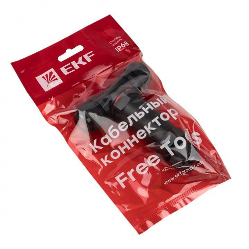 Коннектор кабельный Т-образный (клеммник 5PIN) IP68 FreeTools EKF plc-uac-cb5T фото 2