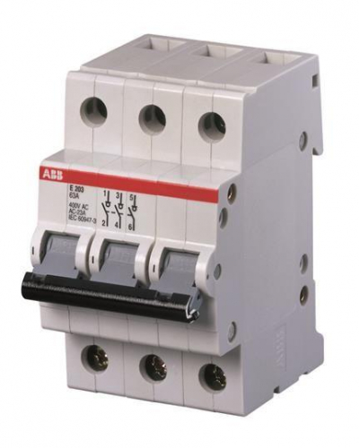 Рубильник 3п E203r 100А рычаг кр ABB 2CDE283001R0100