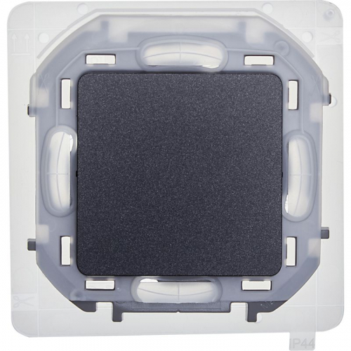 Переключатель 1-кл. Inspiria 10А IP44 250В 10AX механизм антрацит IEK 673673 фото 5