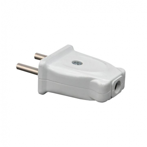 Вилка плоская 10А 250В без заземл. бел. PROxima EKF AVP10-10-rpl фото 3