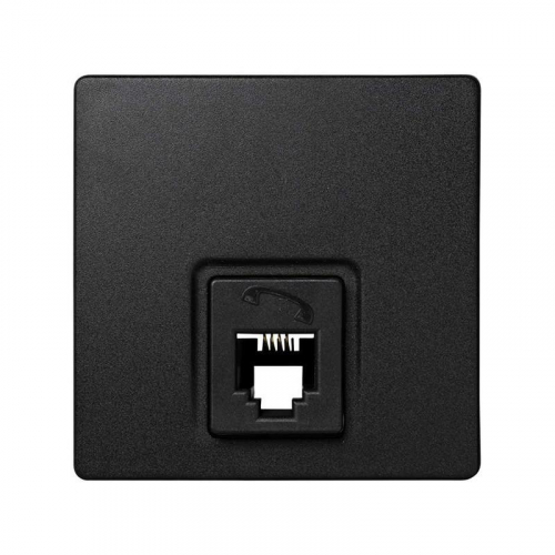 Розетка телефонная ОП Simon73 Loft RJ11 графит Simon 73480-62