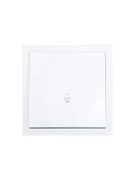 Кнопка звонка СП ZIMA IP20 безвинтов. зажим механизм бел. LEZARD 704-0288-103QC