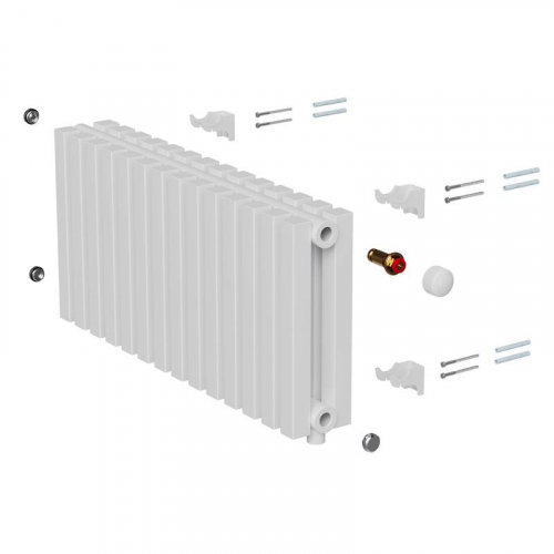Радиатор дизайн Shift Q30 VC2030 20 секц. RAL9016 Royal Thermo НС-1631280 фото 4
