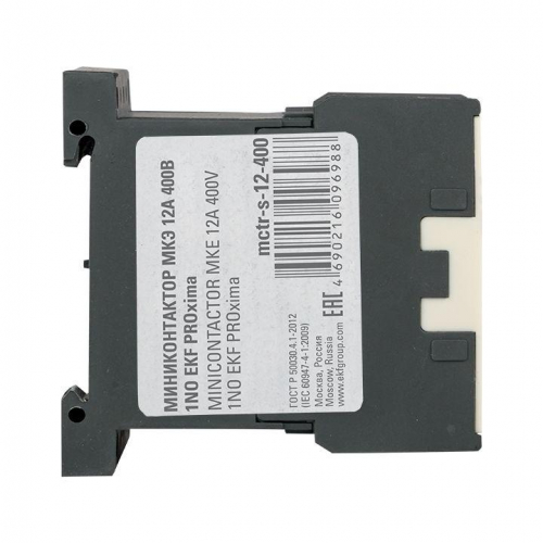 Мини-контактор МКЭ 12А кат. 400В AC 1НО PROxima EKF Mctr-s-12-400 фото 5