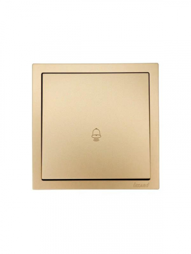 Кнопка звонка СП ZIMA IP20 безвинтов. зажим механизм зол. LEZARD 704-3688-103QC фото 3