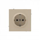 Розетка силовая KANT 2P+E без шторки ванильн. марципан DKC 7015033