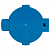 Коробка установочная КМТ-010-002 для твердых стен 60х40 полипропилен винты IP20 син. EKF plc-kmt-010-002