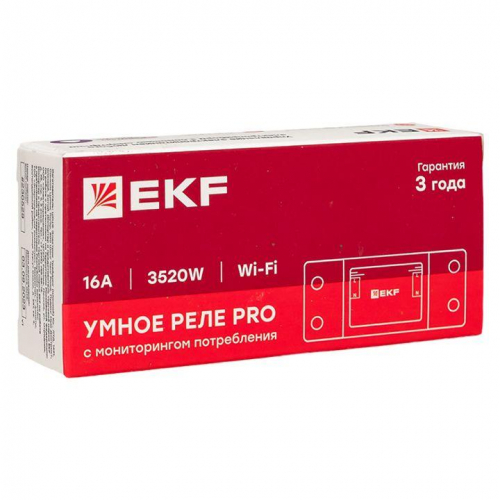 Реле Умное 16А PRO Wi-FI Connect EKF ss-16a-wf фото 3
