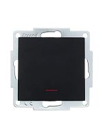 Выключатель 1-кл. 1п СП Vesna 10А IP20 с индикацией механизм черн. бархат LEZARD 742-4288-111