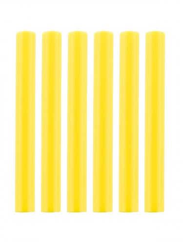 Клеевые стержни универсальные желтые, 11 мм x 100 мм, 6 шт, "Алмаз" TDM фото 2