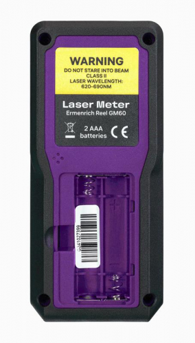 Рулетка лазерная Reel PRO GM60 фиолет. Ermenrich 84645 фото 5
