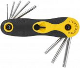 Ключ TORX T9-T40 складной CrV (уп.8шт) FIT 64016