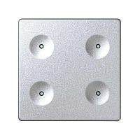Выключатель сенсорный 4-кл. СП Simon 82 Sense IP20 без маркир. алюм. Simon 8000641-093
