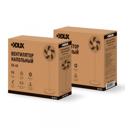 Вентилятор напольный DX-40 40Вт 16дюйм бел. DUX 60-0218 фото 4